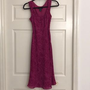 Express Magenta Scoop Neck Dress